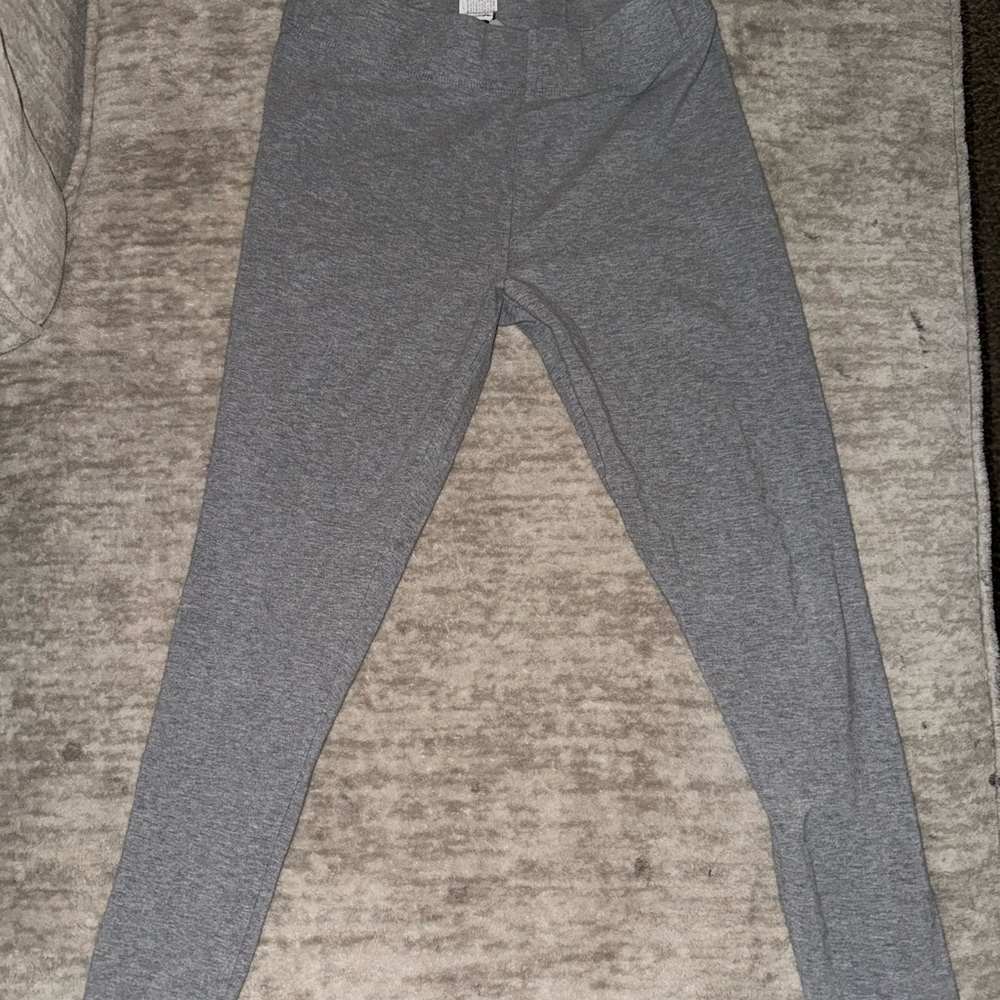 Forever 21 Gray Leggings Slim Fit Elastic Waist